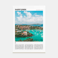 Saint John Travel Color Poster