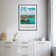 Saint John Travel Color Poster