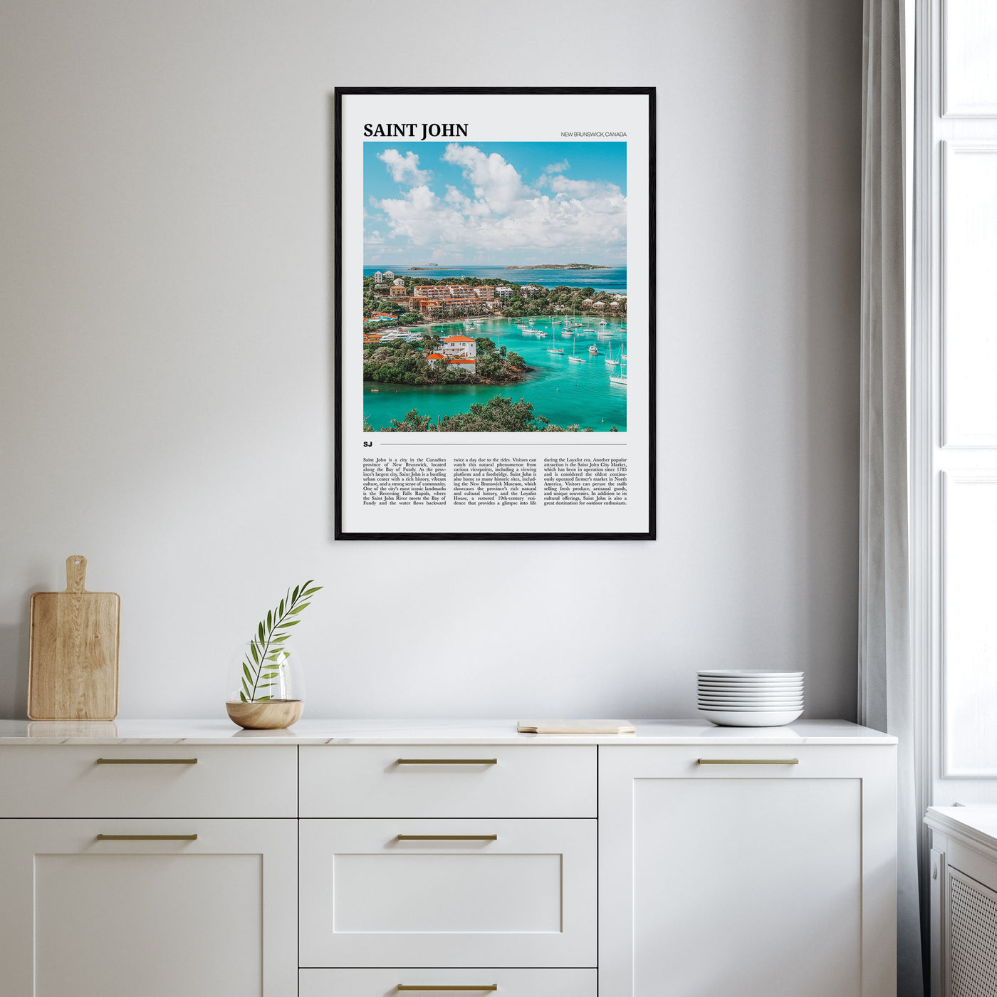 Saint John Travel Color Poster