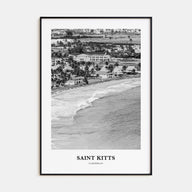 Saint Kitts Portrait B&W Poster