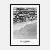 Saint Kitts Portrait B&W Poster