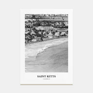 Saint Kitts Portrait B&W Poster