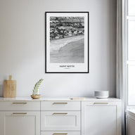 Saint Kitts Portrait B&W Poster