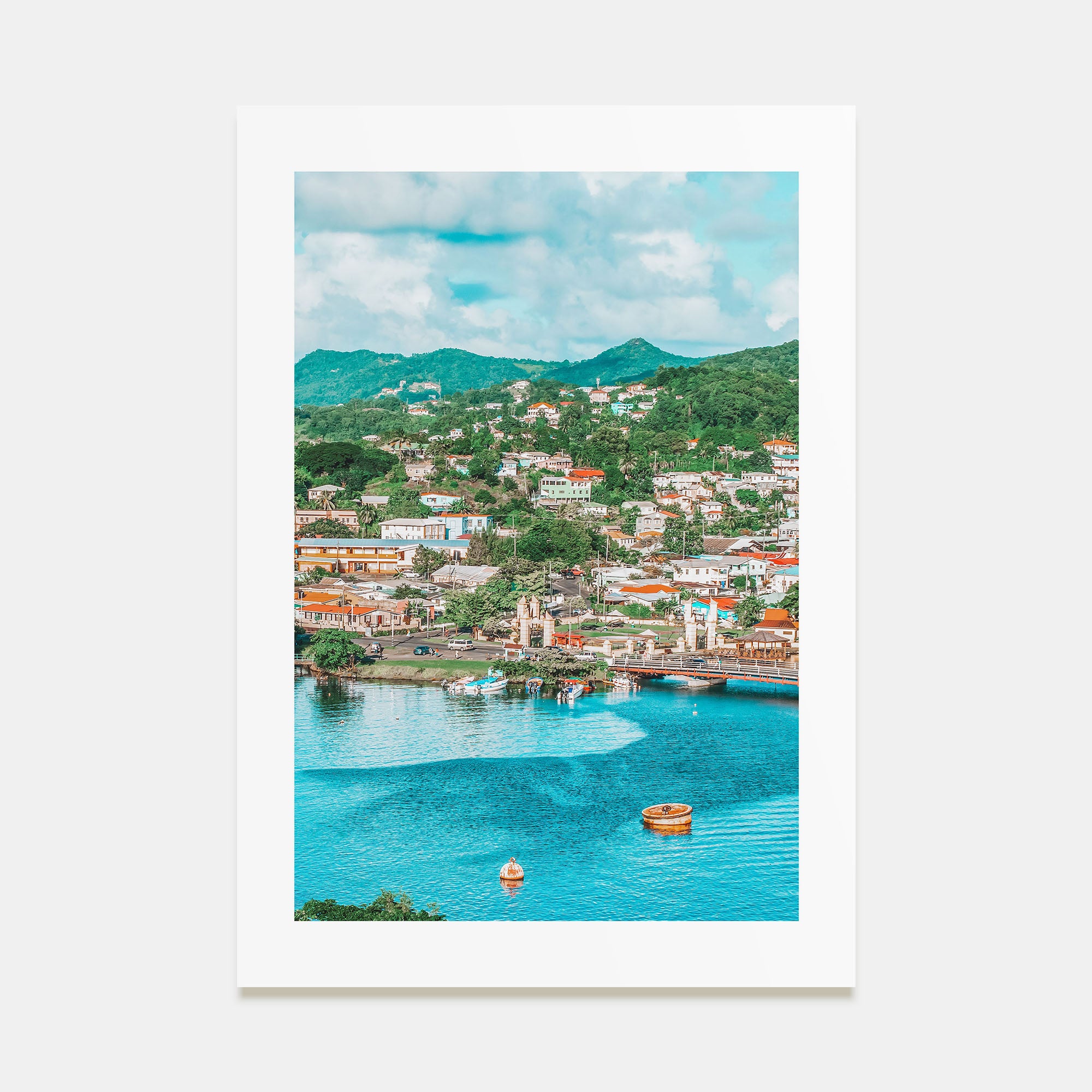 Saint Lucia Photo Color Poster