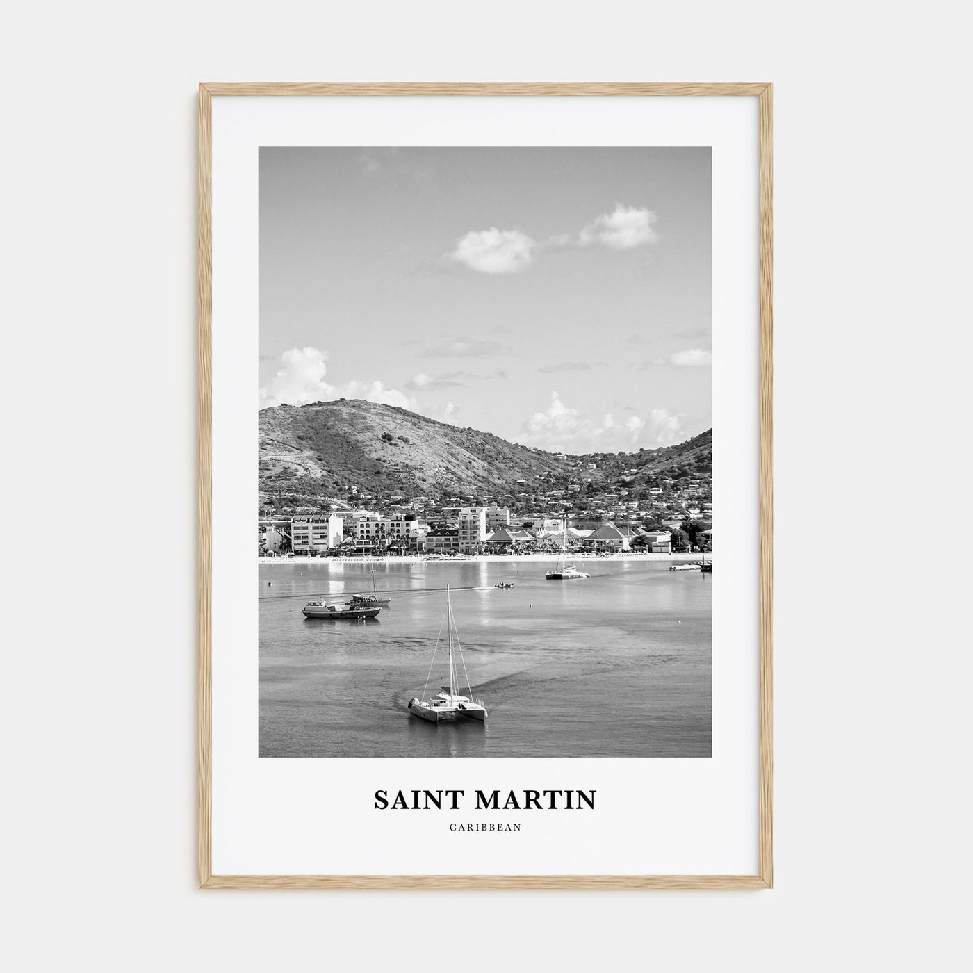 Saint Martin Portrait B&W Poster