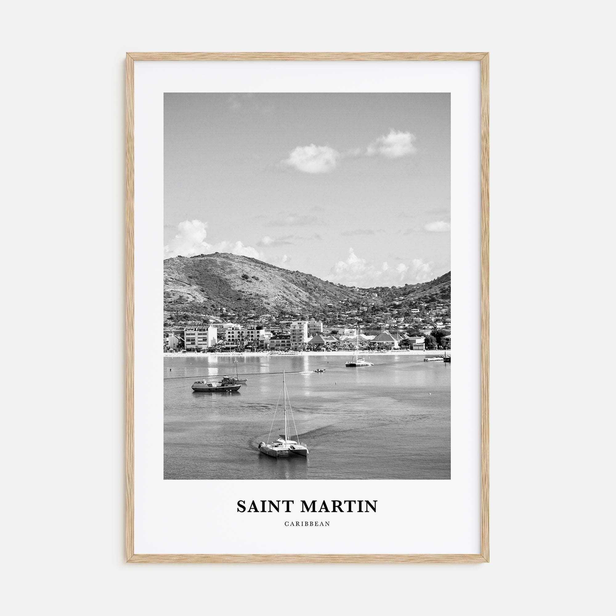Saint Martin Portrait B&W Poster