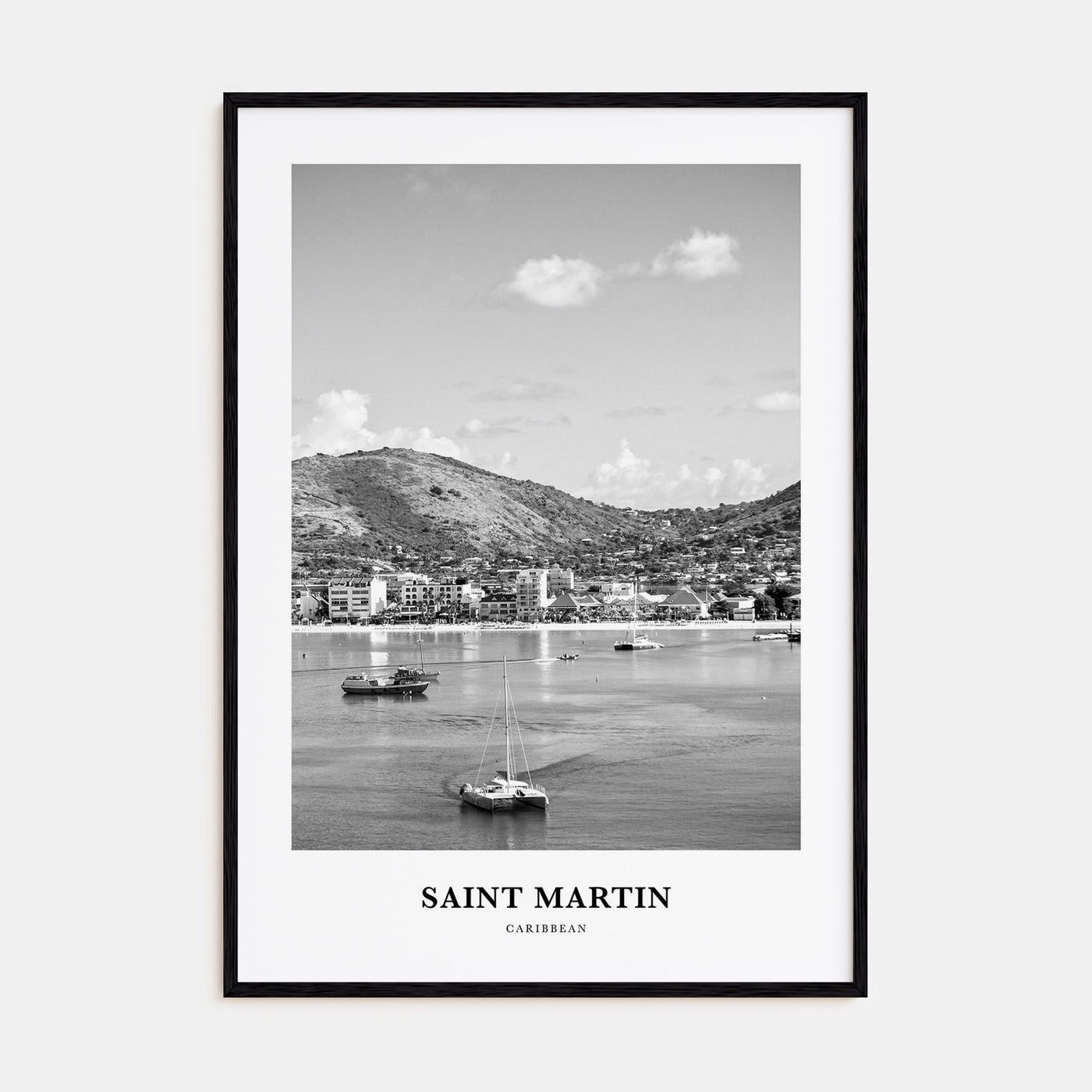Saint Martin Portrait B&W Poster