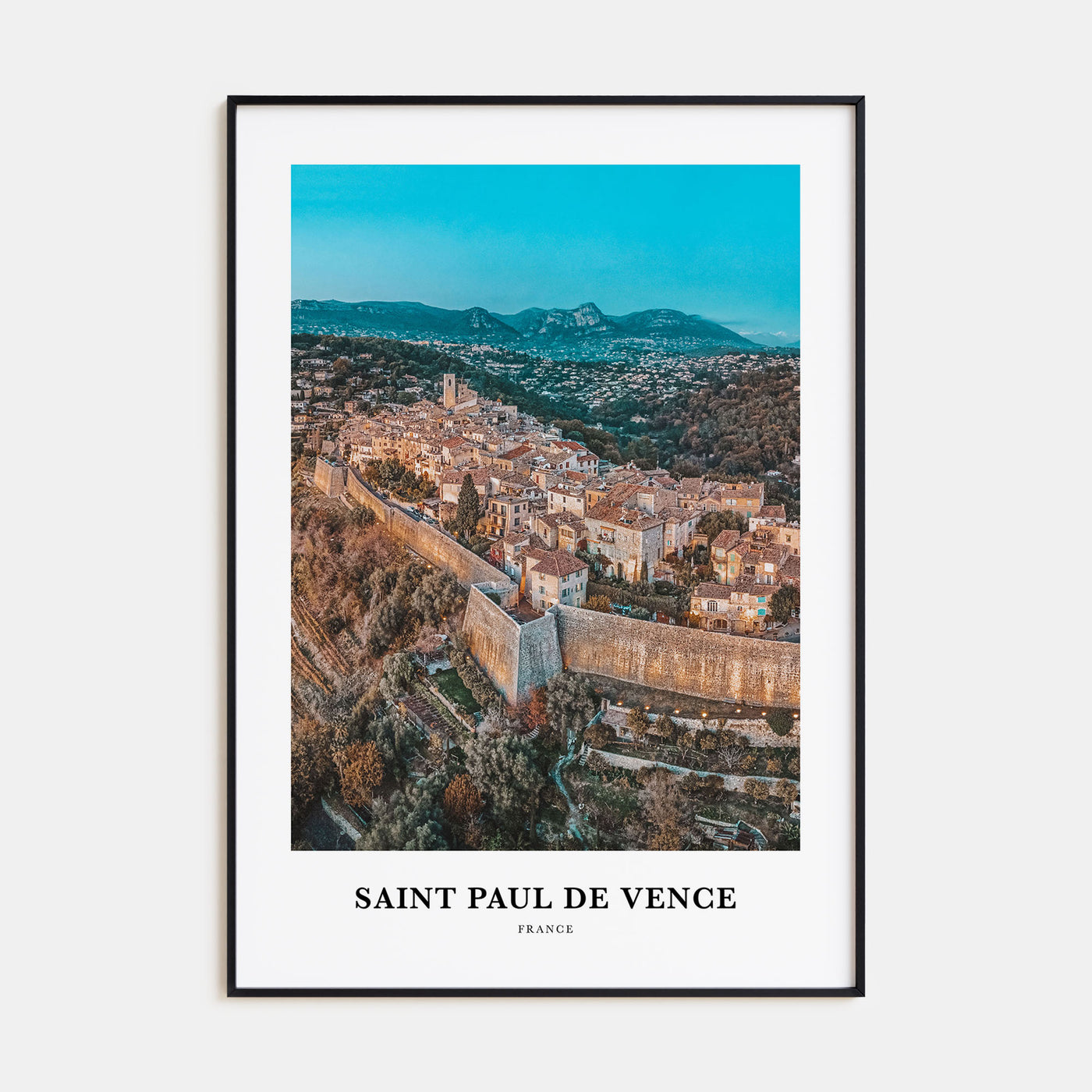 Saint-Paul-de-Vence Portrait Color Poster