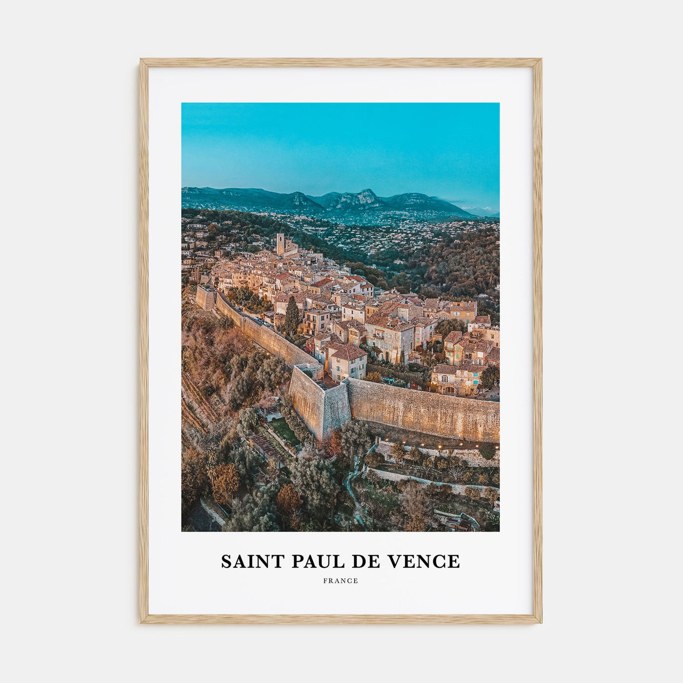 Saint-Paul-de-Vence Portrait Color Poster