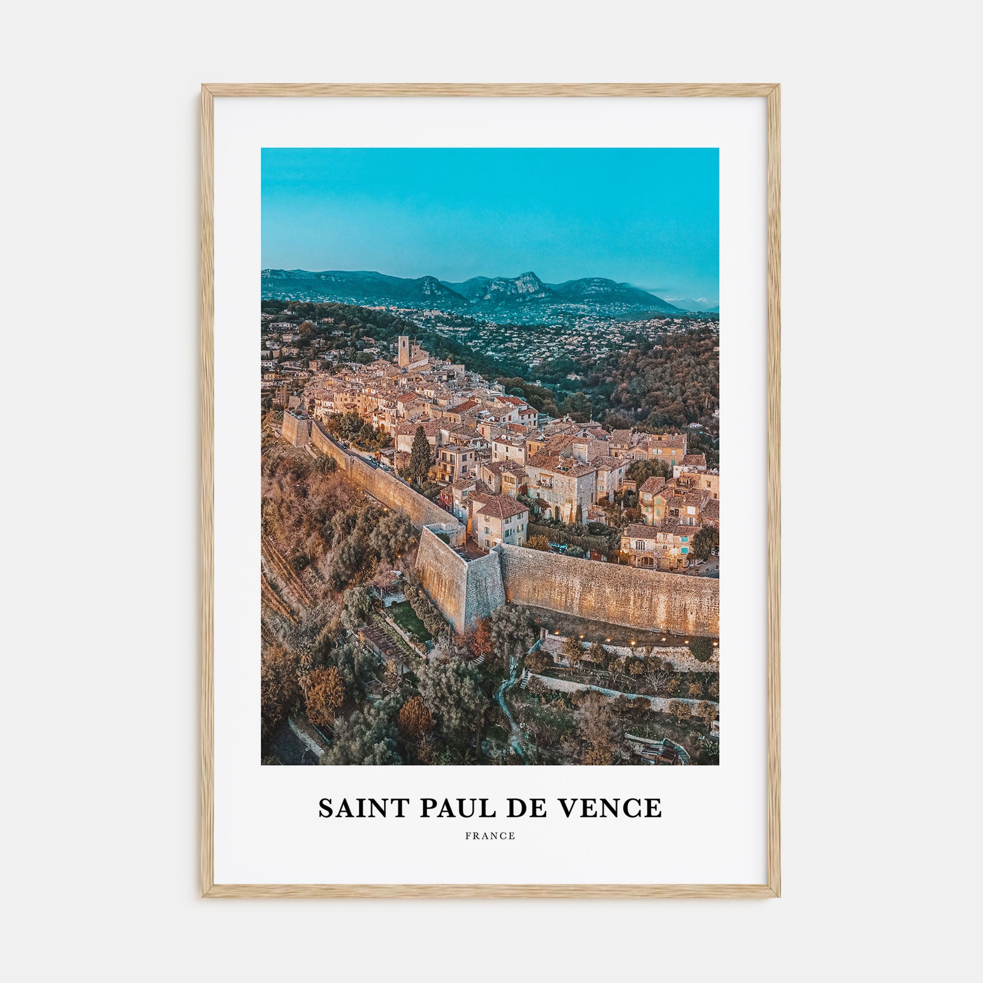 Saint-Paul-de-Vence Portrait Color Poster