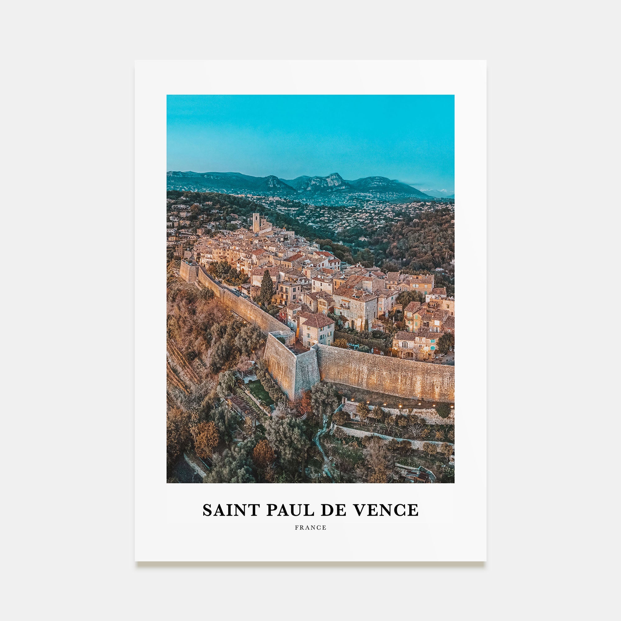 Saint-Paul-de-Vence Portrait Color Poster