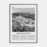 Saint-Paul-de-Vence Travel B&W Poster