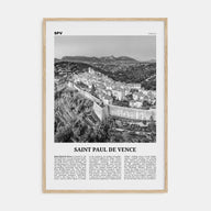 Saint-Paul-de-Vence Travel B&W Poster