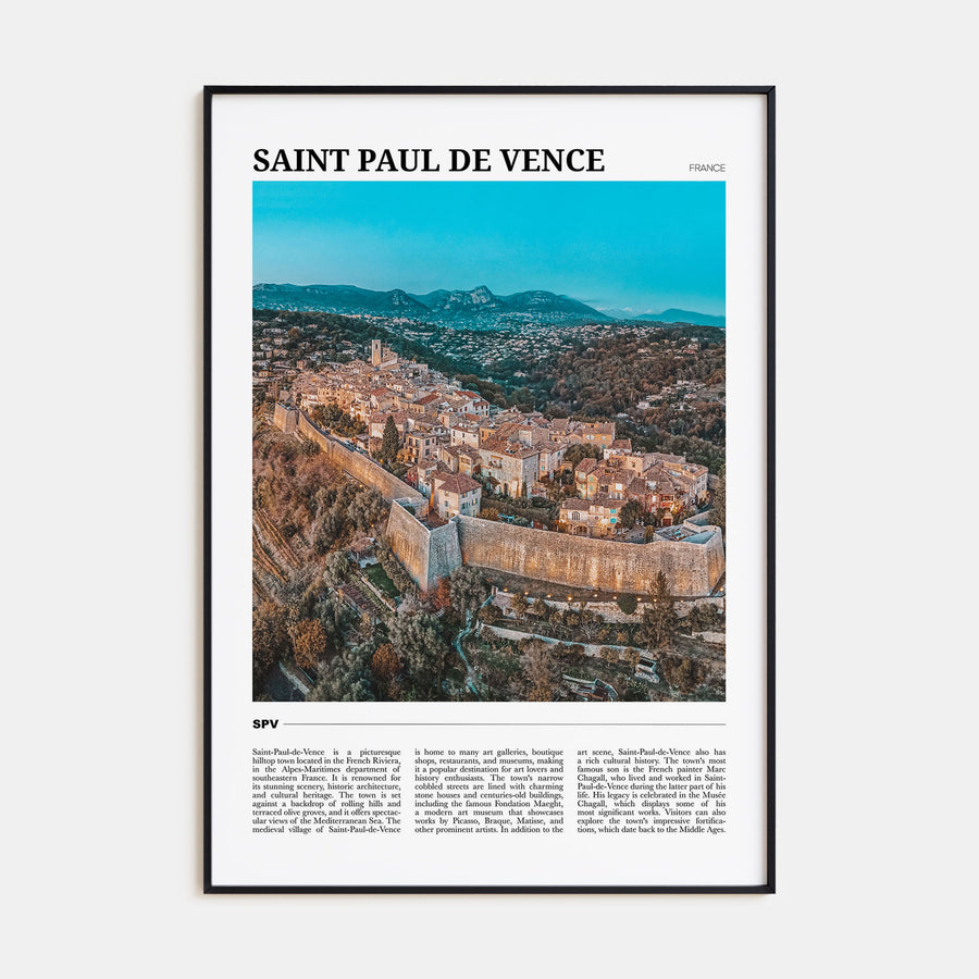 Saint-Paul-de-Vence Travel Color Poster