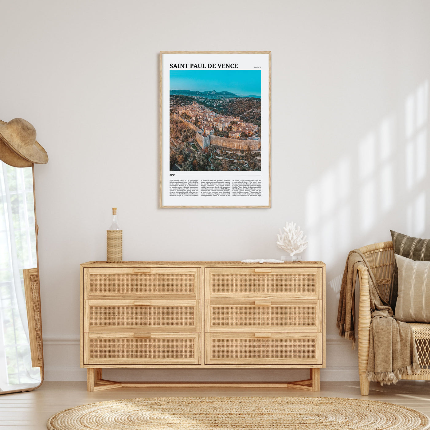 Saint-Paul-de-Vence Travel Color Poster