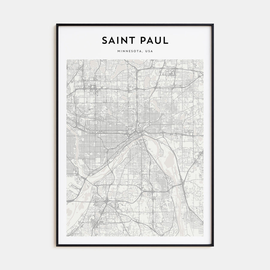 Saint Paul Map Portrait Poster