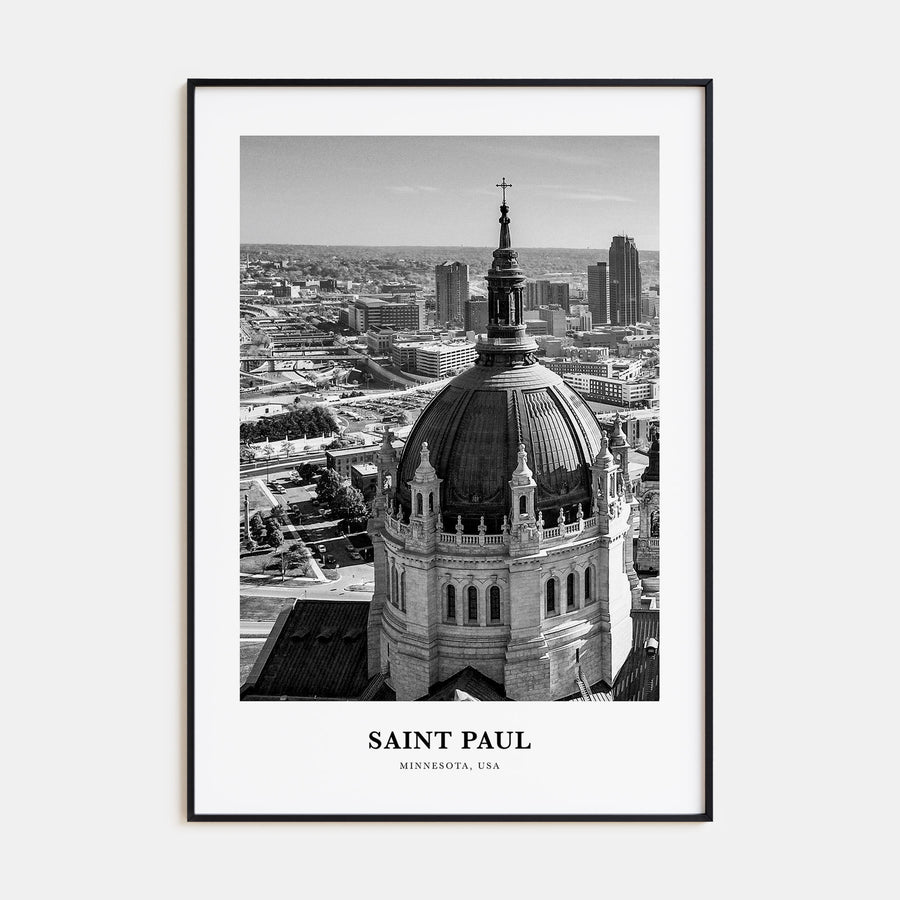 Saint Paul Portrait B&W Poster