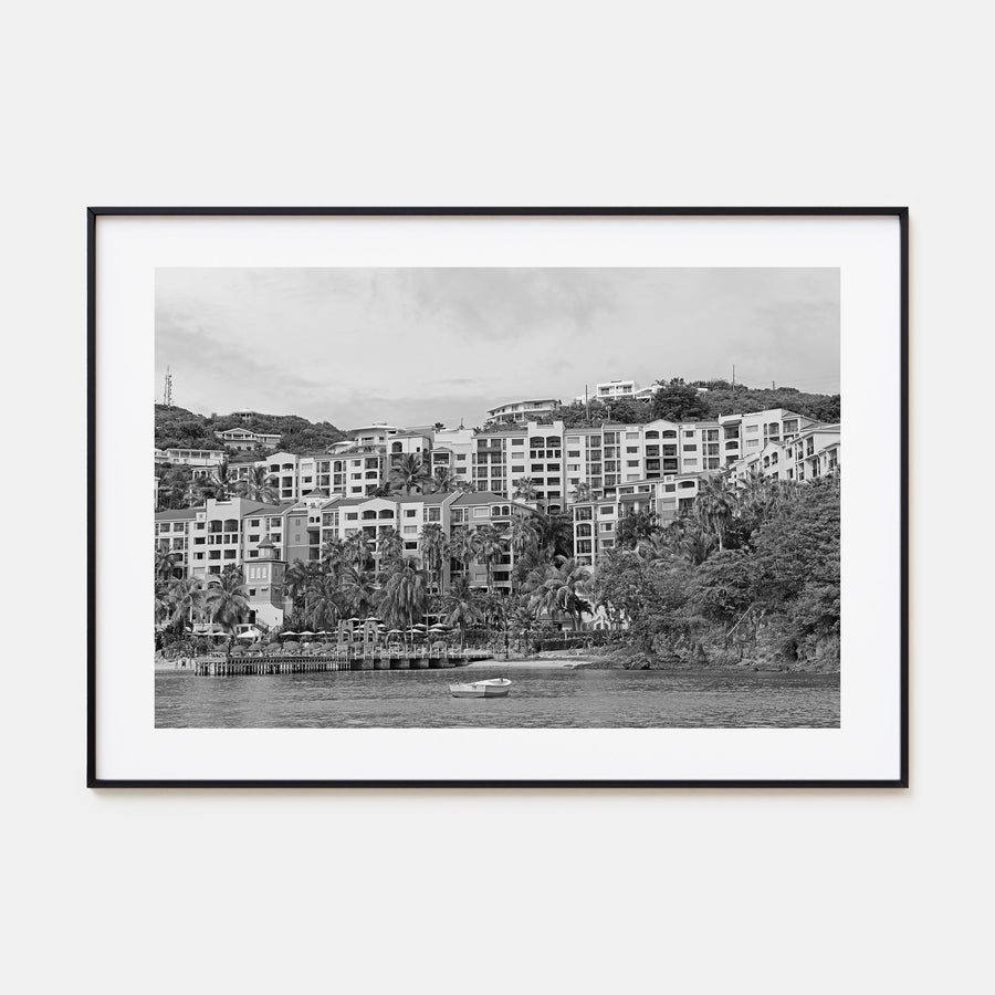 Saint Thomas Landscape B&W Poster