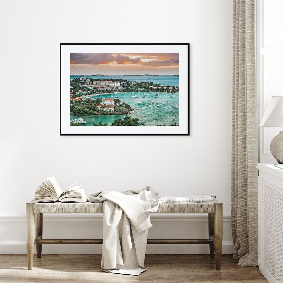 Saint Thomas Landscape Color Poster