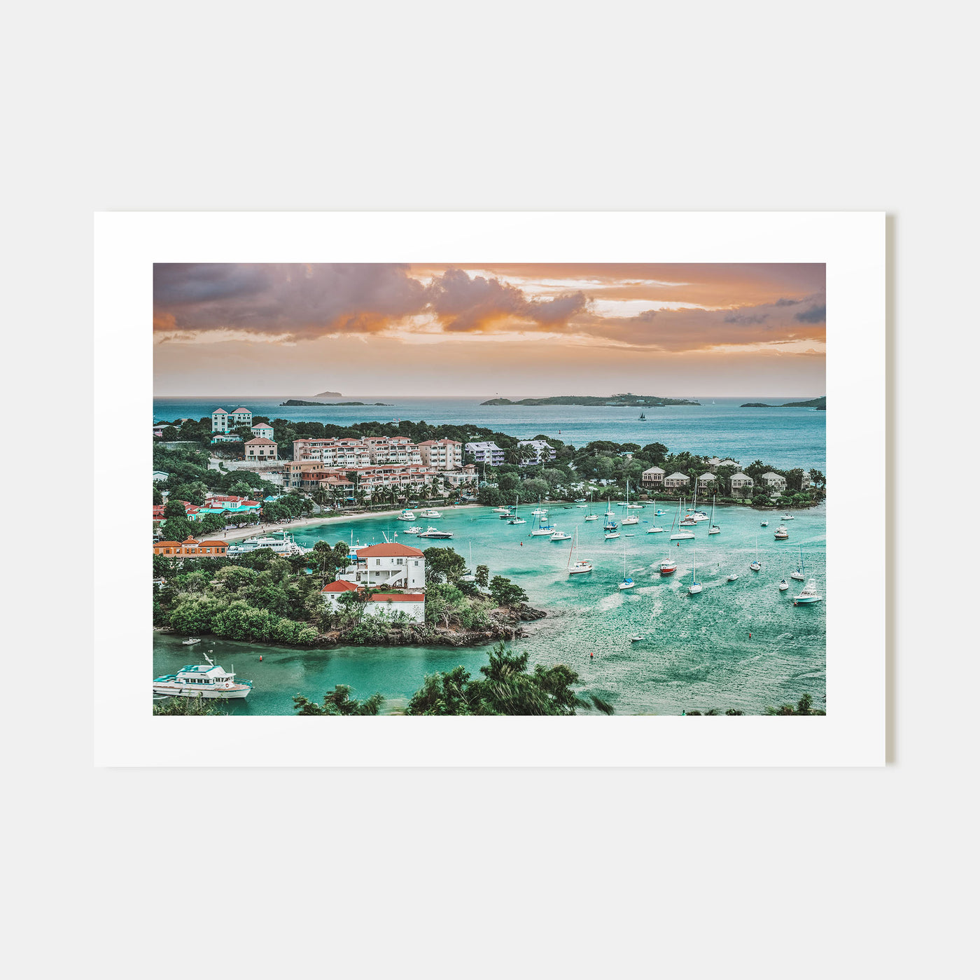 Saint Thomas Landscape Color Poster