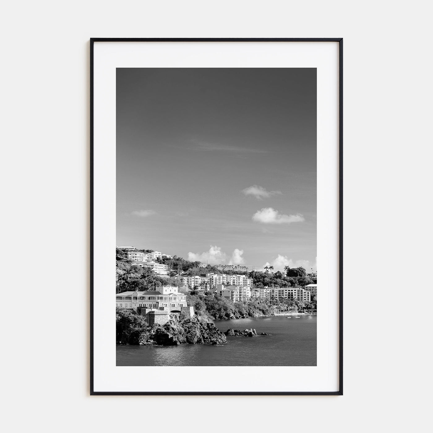 Saint Thomas Photo B&W Poster