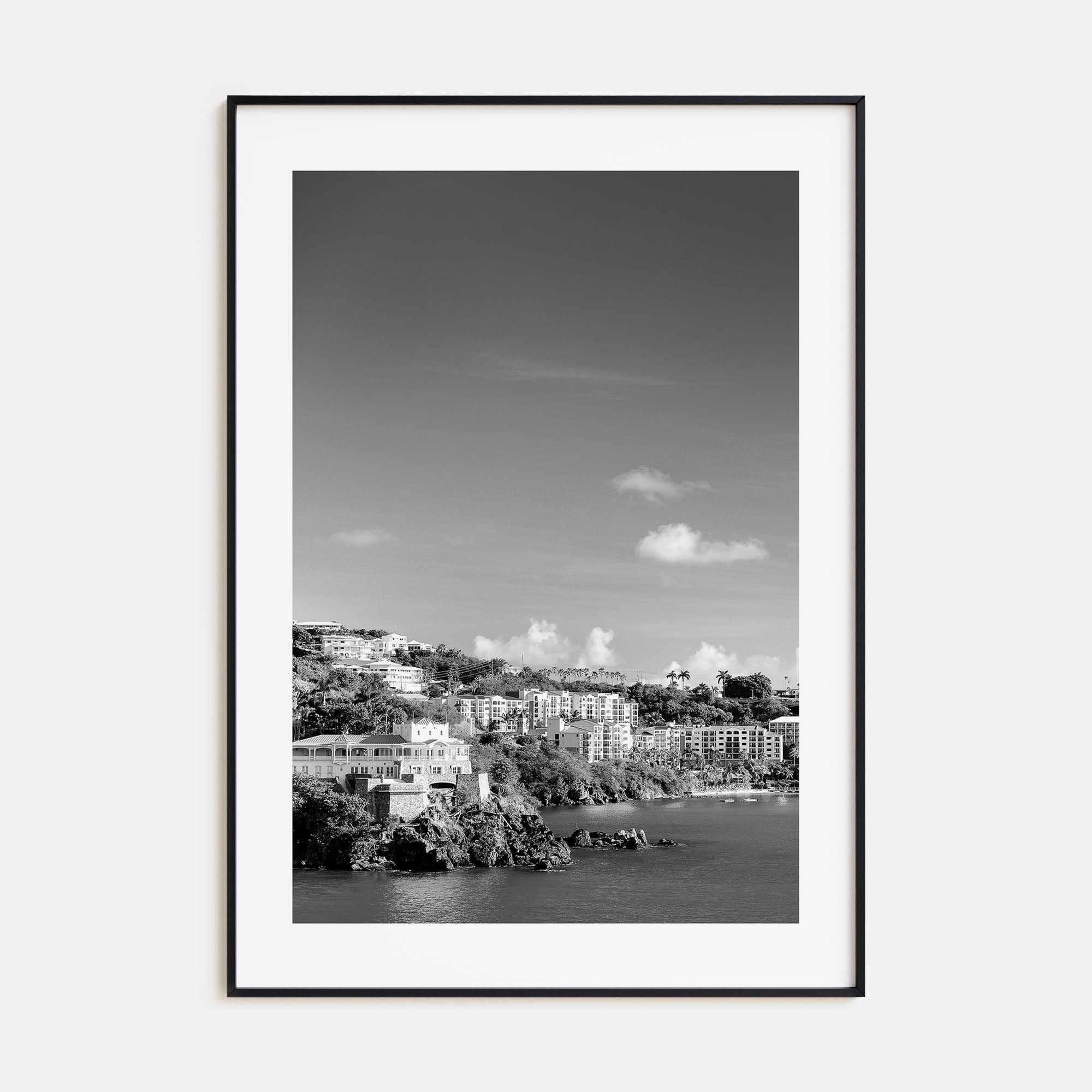 Saint Thomas Photo B&W Poster
