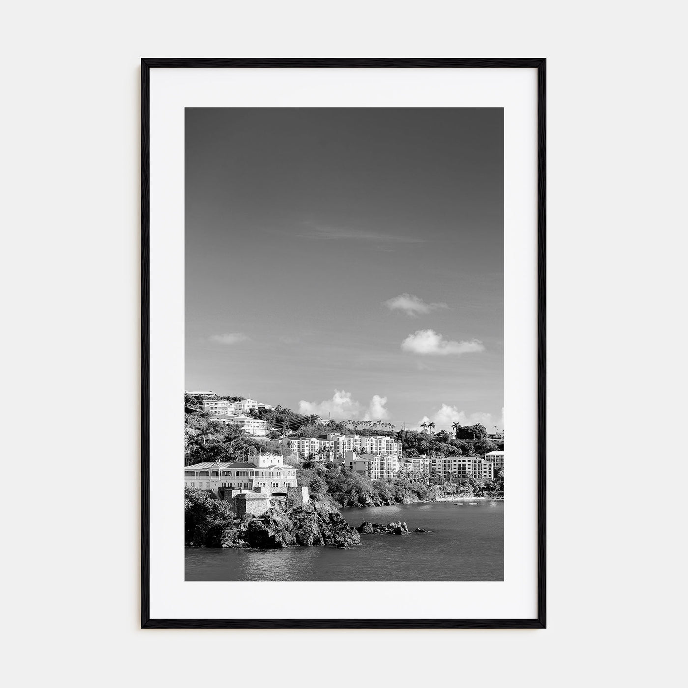 Saint Thomas Photo B&W Poster