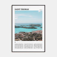 Saint Thomas Travel Color Poster