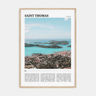 Saint Thomas Travel Color Poster