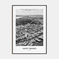 Saint-Tropez Portrait B&W Poster