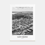 Saint-Tropez Portrait B&W Poster