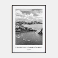 Saint Vincent and the Grenadines Portrait B&W Poster