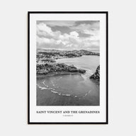 Saint Vincent and the Grenadines Portrait B&W Poster