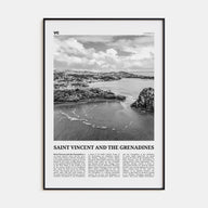 Saint Vincent and the Grenadines Travel B&W Poster