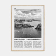 Saint Vincent and the Grenadines Travel B&W Poster
