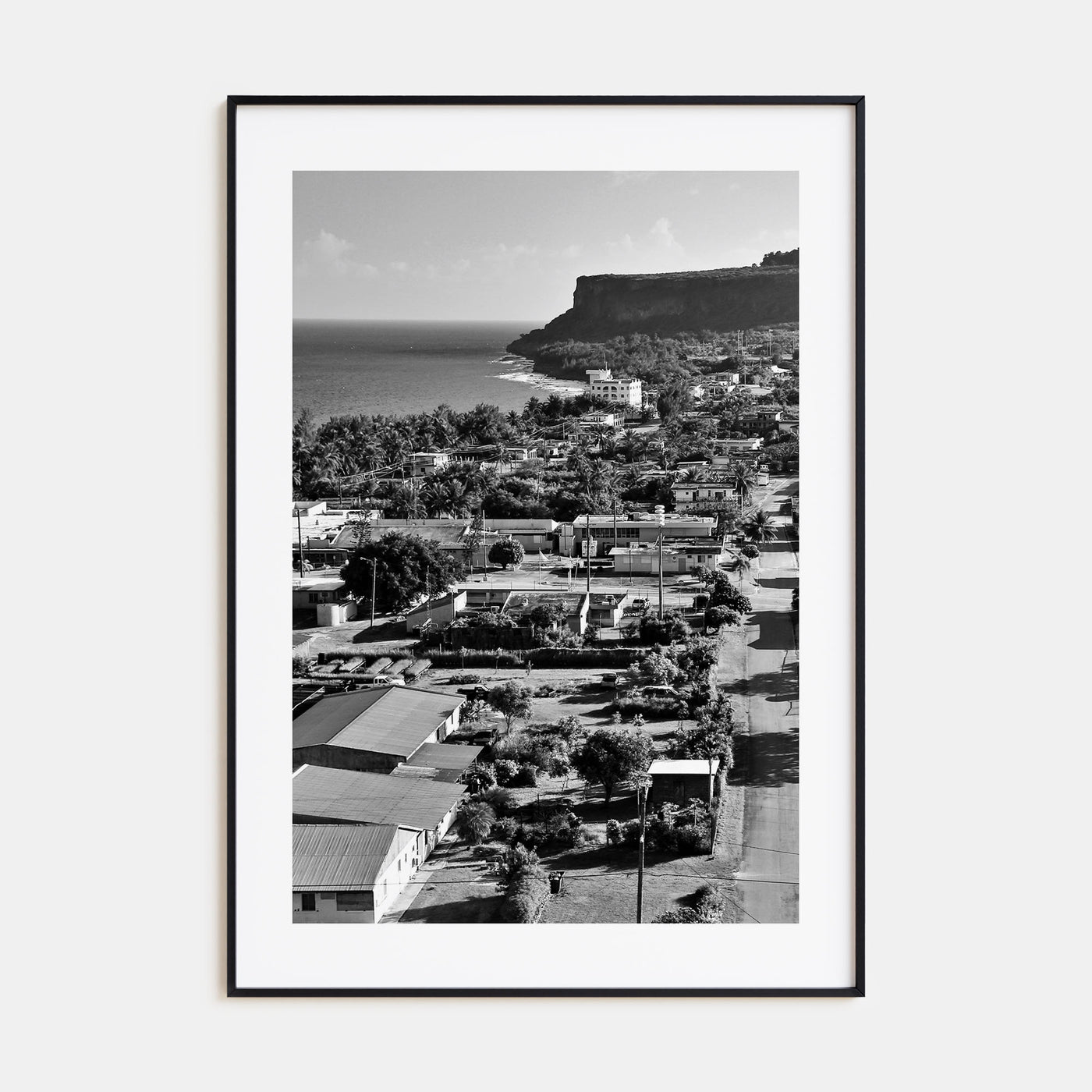 Saipan Photo B&W Poster