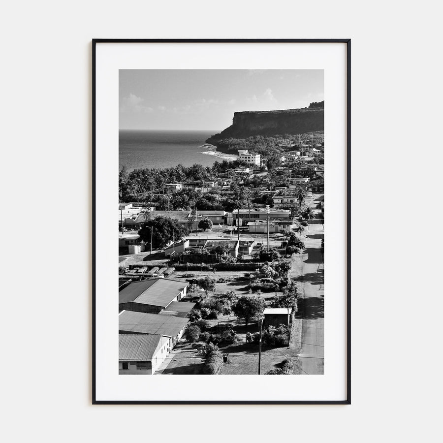 Saipan Photo B&W Poster
