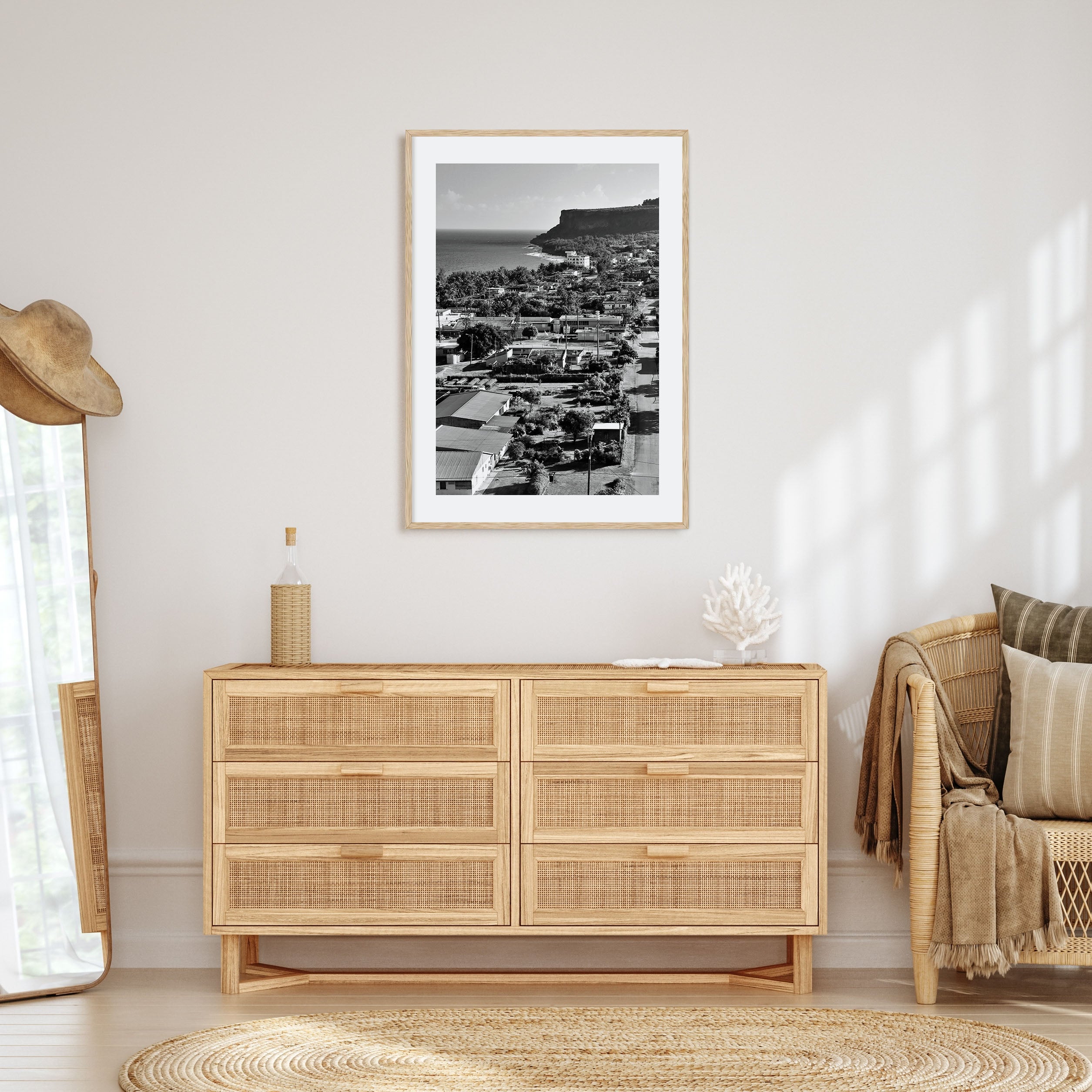 Saipan Photo B&W Poster