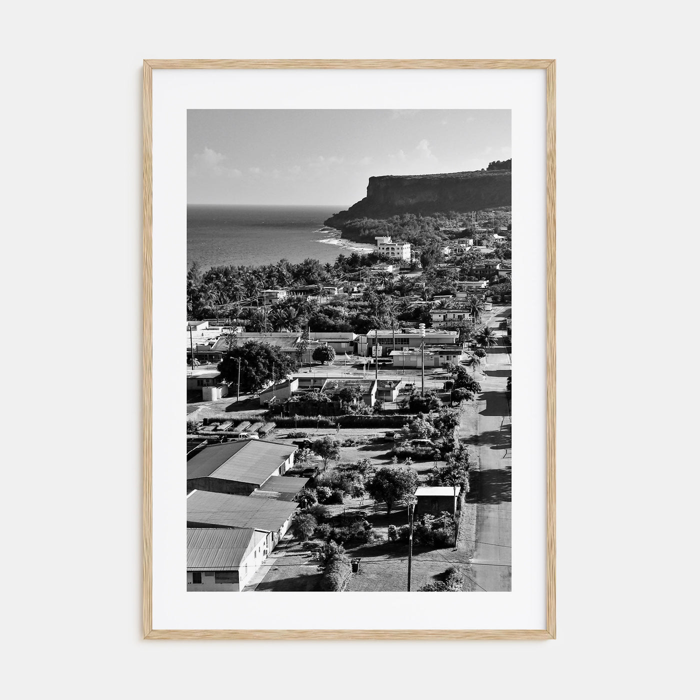 Saipan Photo B&W Poster