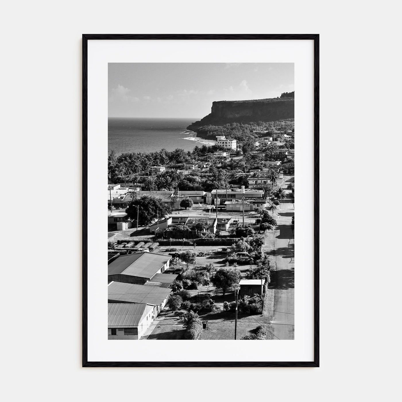 Saipan Photo B&W Poster