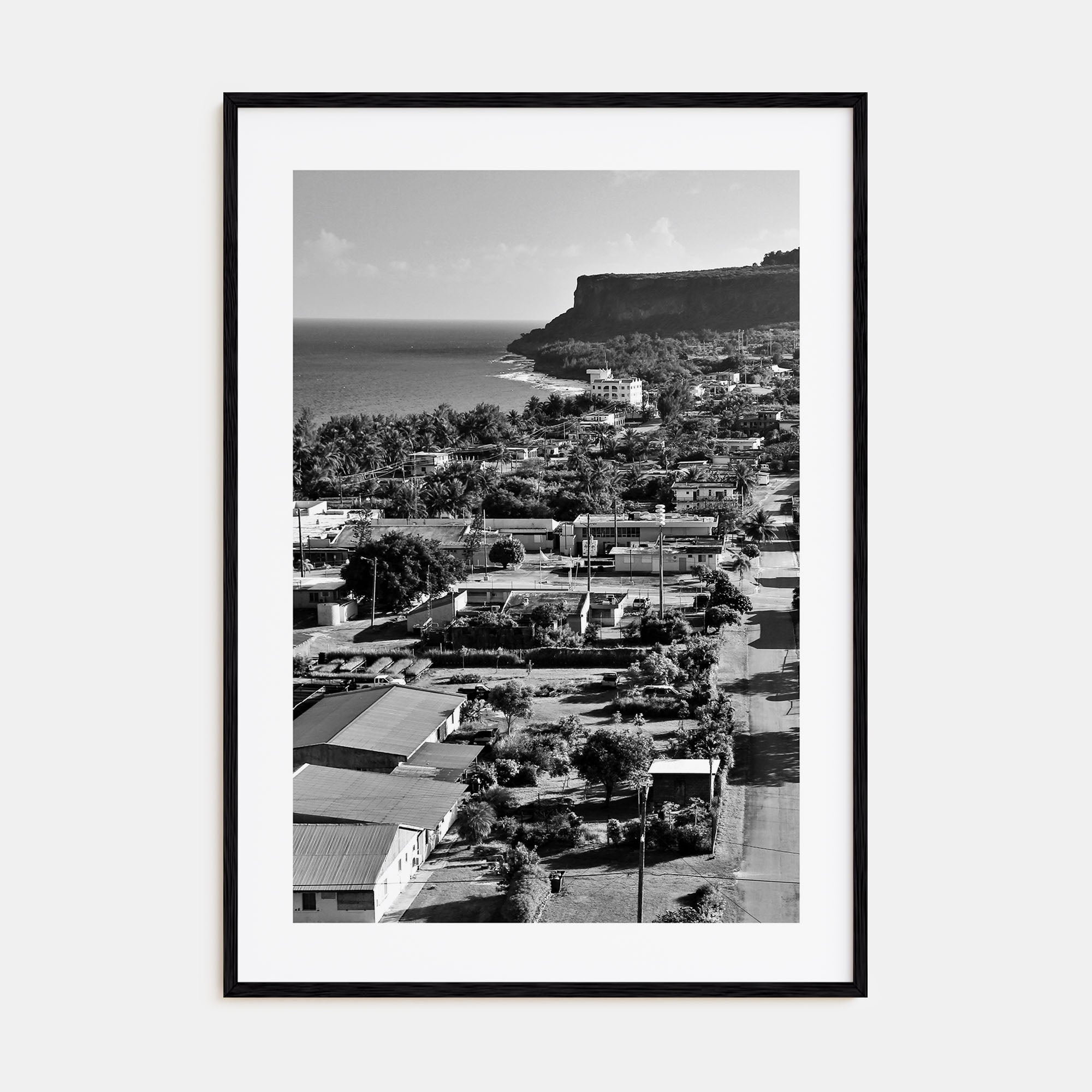Saipan Photo B&W Poster