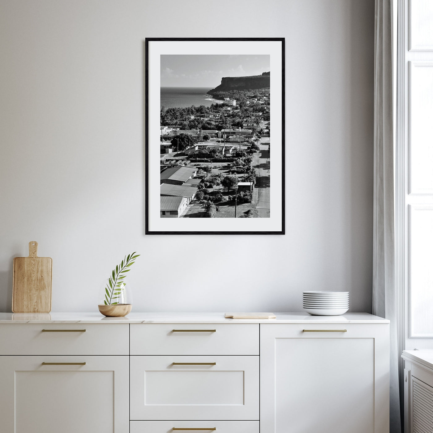 Saipan Photo B&W Poster