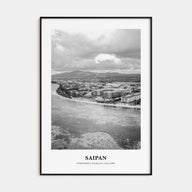 Saipan Portrait B&W Poster