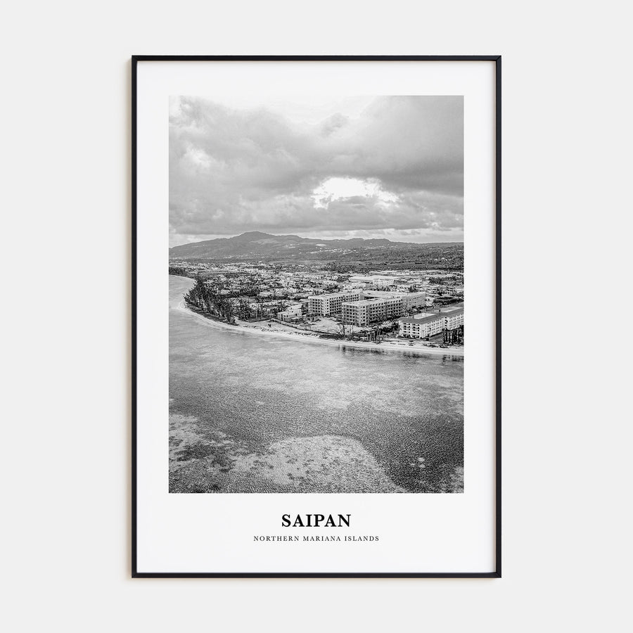 Saipan Portrait B&W Poster