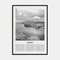 Saipan Travel B&W Poster