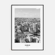 Sakai Portrait B&W Poster