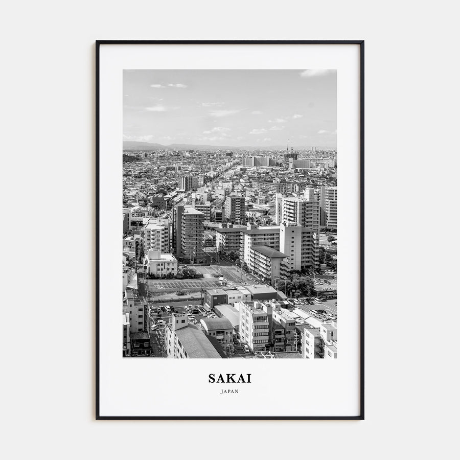 Sakai Portrait B&W Poster