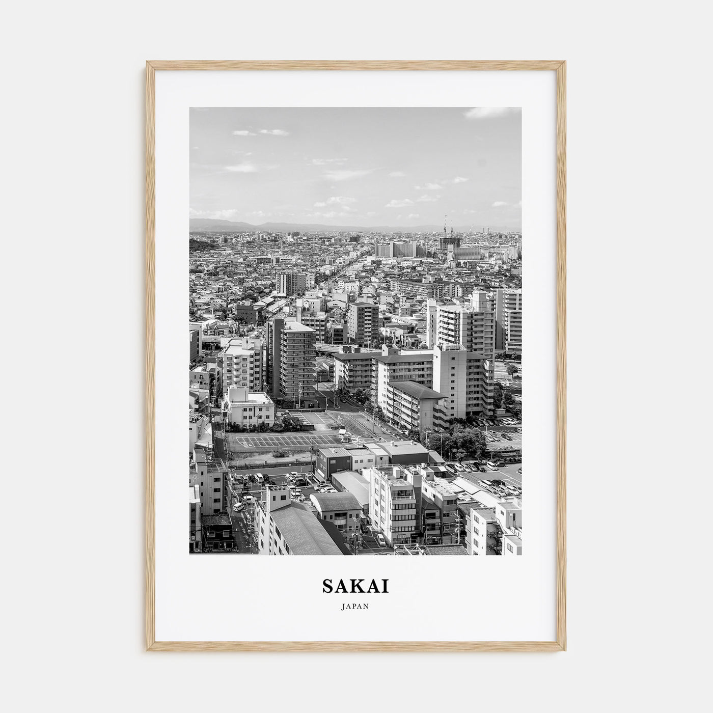 Sakai Portrait B&W Poster