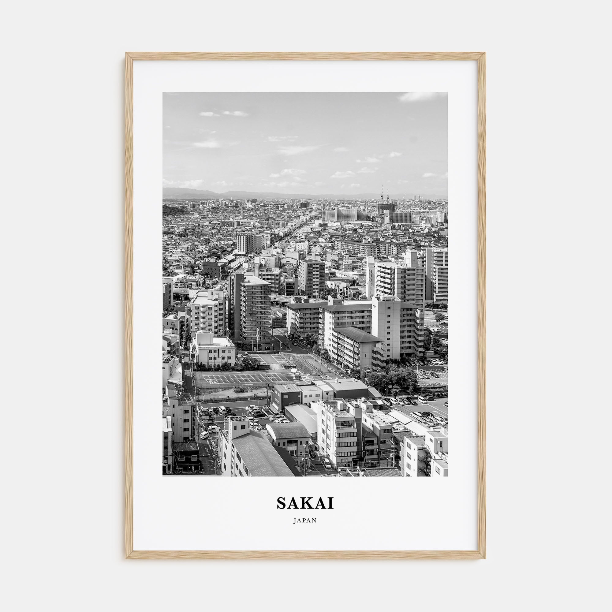 Sakai Portrait B&W Poster