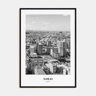 Sakai Portrait B&W Poster